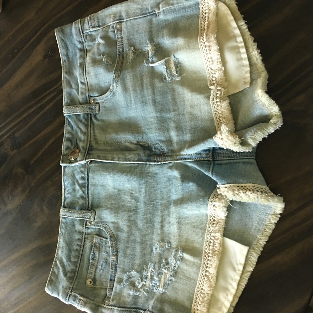 Blue jean shorts